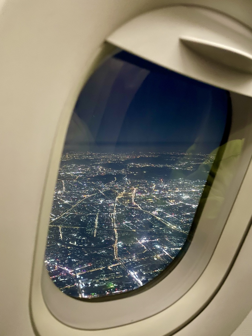From the porthole of the plane